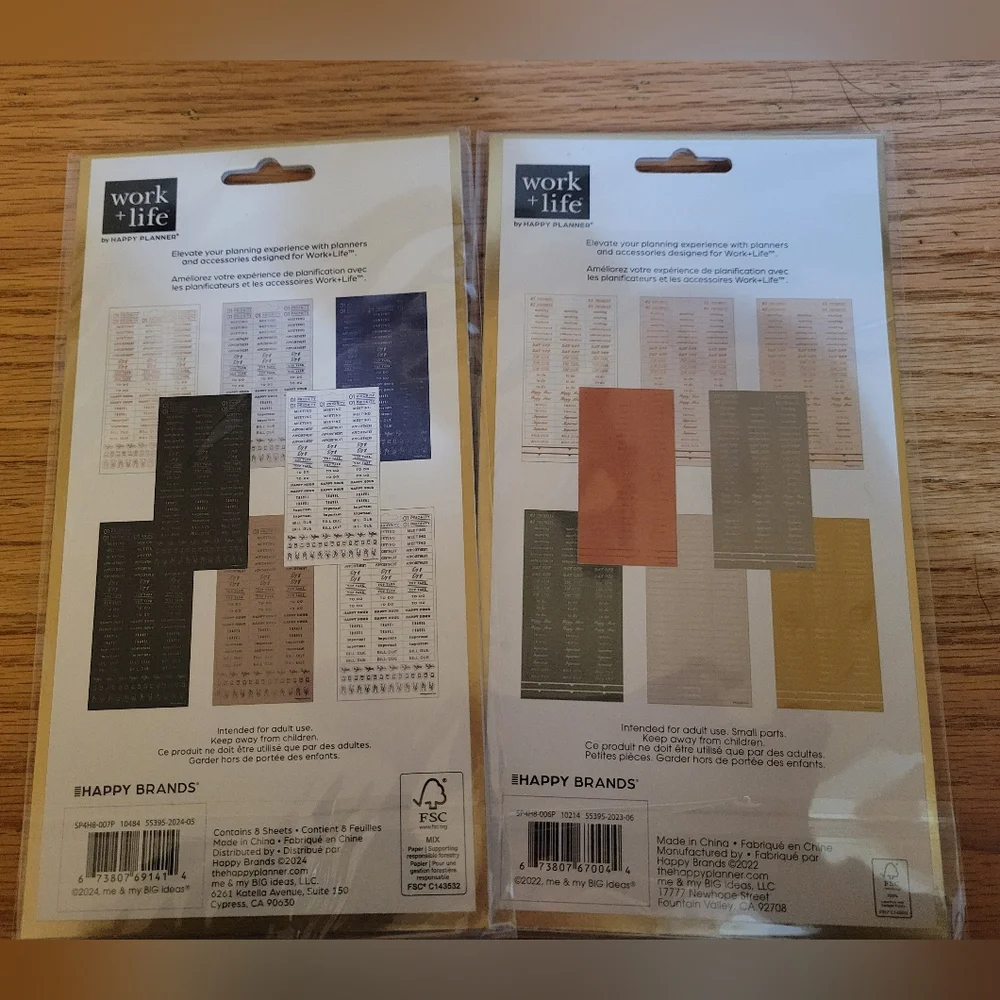 The Happy Planner Sticker Set - White and Gold - 1432 Total Stickers!